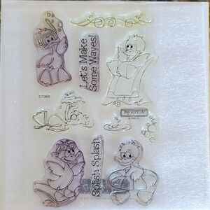Close To My Heart Makin' Waves Clear Acrylic Stamps C1365